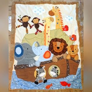 Lambs and Ivy All Aboard the SS Noah Noah's Ark Crib Quilt Comforter